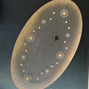 MCM Dorthy Thorpe GLAMA glass atomic starburst platter
